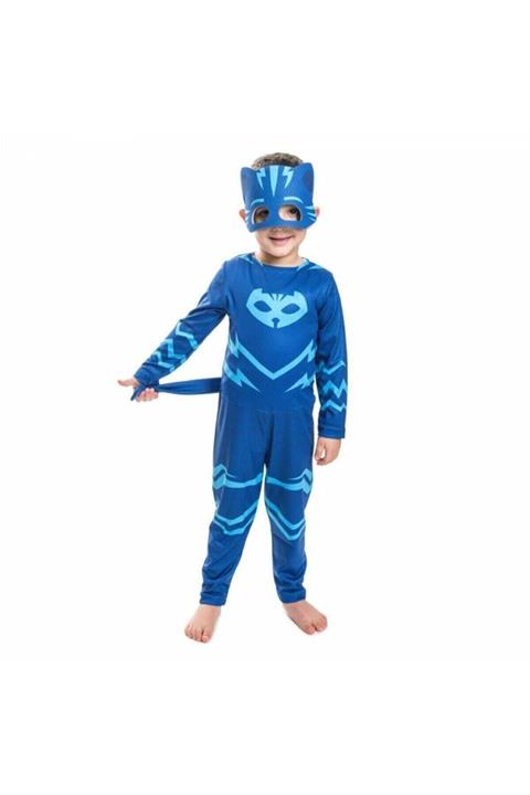 Tpm Pijamaskeliler Kostümü Pjamasks Kostüm - Mavi