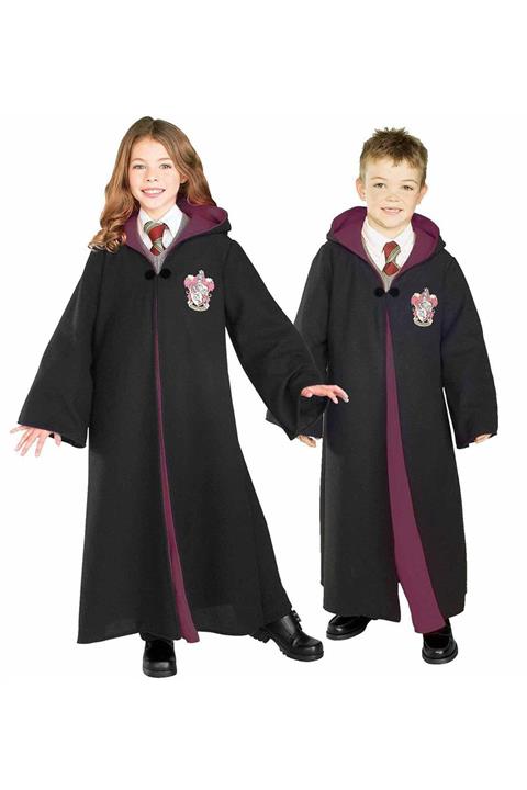 Herkese Kostüm Çocuk Siyah Harry Potter Kostümü Gryfinndor Cübbe ve Kravat