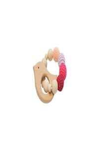 Astral Baby Ahşap Kuş Figürlü Amigurumi Diş Kaşıyıcı