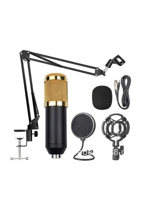 Qozie Profesyonel Youtuber Twitch Stüdyo Kayıt Pop Filter Mikrofon Kiti