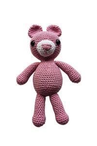 Neşeli Oyuncak Sevimli Ayıcık Amigurumi Organik Yıkanabilir El Örgüsü