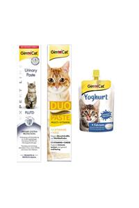 Gimcat Urinary Paste 50gr + Duo Paste Peynirli Multi Vitamin 50gr + Yoghurt Kalsiyum Kedi Pudingi 150 Gr