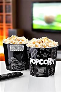 Kitchen Life 2 Adet Metal Popcorn Mısır Kovası