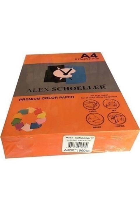 ERKAM Alex Schoeller A4 Fotokopi Kağıdı 500 Lü Safran 640