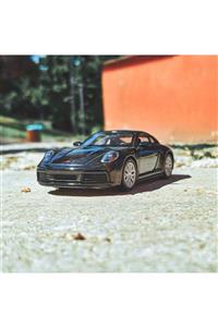 Porsche 911 Carrera 4s Siyah Koleksiyon Metal Araba 12cm Lüks Araba