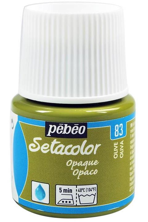 Pebeo Setacolor Opak Örtücü Kumaş Boyası Olive 295 83