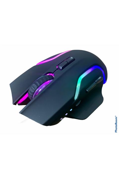 ATAEXPRESS Kaliteli Rgb Profesyonel 7200dpi Optik Gaming Oyuncu Gamer Kablolu Mouse Maus + 70cm Razer Büyük Pad