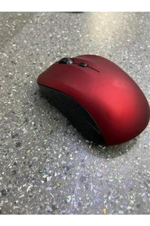 ATAELEKTRONİK Optik Kablosuz Mouse Wireless Mause Maus Fare Lüx 10 Metre Çekim Mesafesi Kırmızı