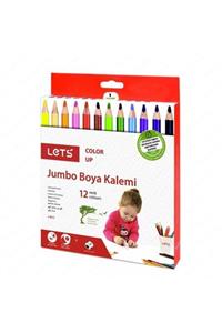 Lets Colorup Jumbo Boya Kalemi Tam Boy 12 Renk Karton Kutu