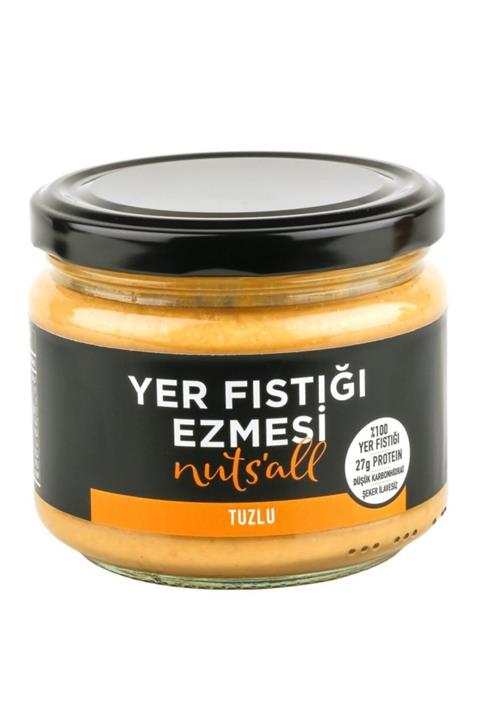 Nuts'All Tuzlu Yer Fıstığı Ezmesi 280 Gr - Tuzlu Yer Fıstığı