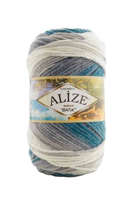 Alize ( 5 Adet ) Burcum Batik 7640 El Örgü Iplikleri Yelek Hırka Ipi Atkı Kazak Ipliği
