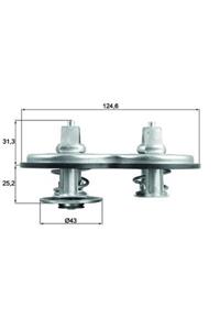 akmirza Termostat 83-83c M.benz Lkw Çiftli Om934/om936 9362000215 Tx 14183