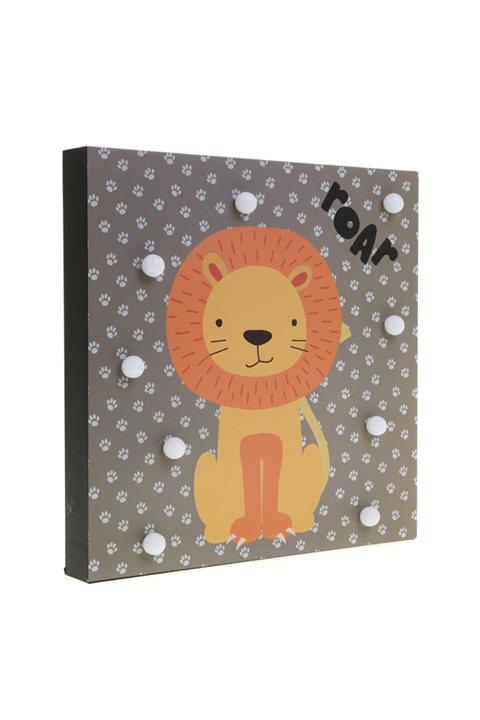 BOYNER EVDE Ledli Aslan Duvar Pano