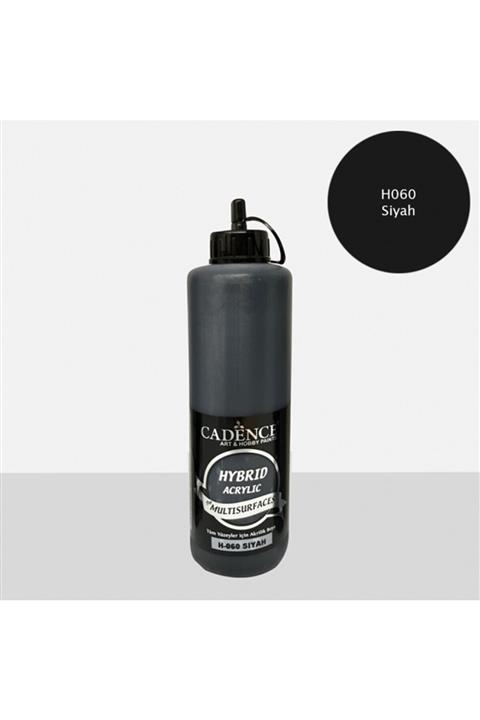 Cadence Hibrit Multisurface Akrilik Boya 500 Ml H060 Siyah