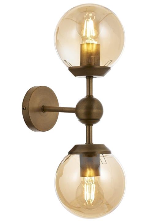 İstanbul Avize 2 Li Eskitme Glop Cam Aplik