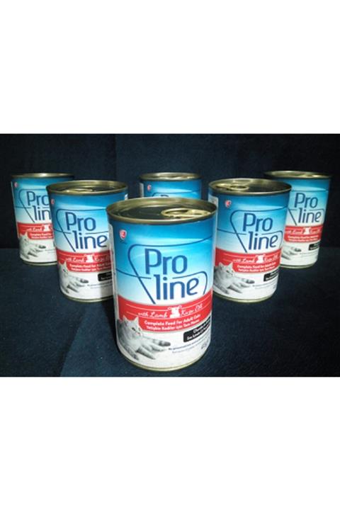 Pro Line 6 Adet Proline Kedi Konserve Kuzu Etli Sos Içinde 415 Gr