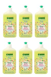 Green Clean Organik Portakal Yağlı Baby Biberon Emzik Temizleyici 500 ml 6lı Set