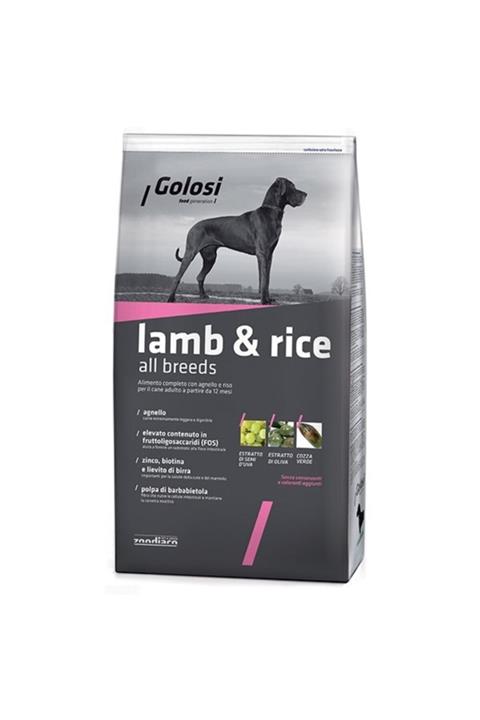 Golosi Lamb & Rice Kuzu Etli Köpek Maması 12 kg