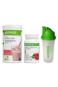 Herbalife Kampanya Set Paketi 2 Ahududu Aromalı Shake Konsantre Klasik Çay 50 gr Shaker