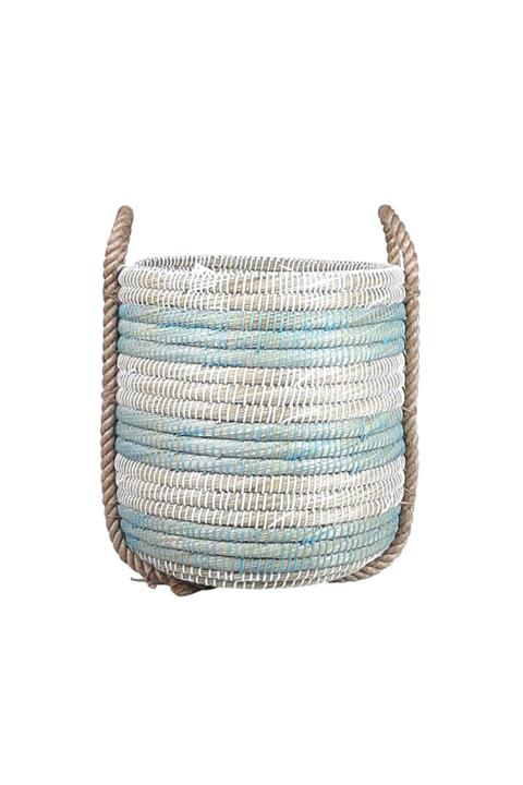 PANALI El Örgüsü Doğal Hasır Sepet