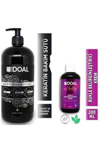 DOAL Keratin Sütü 1000 Ml + Curl Building Bukle Belirginleştirici Durulanmayan Krem 200 Ml