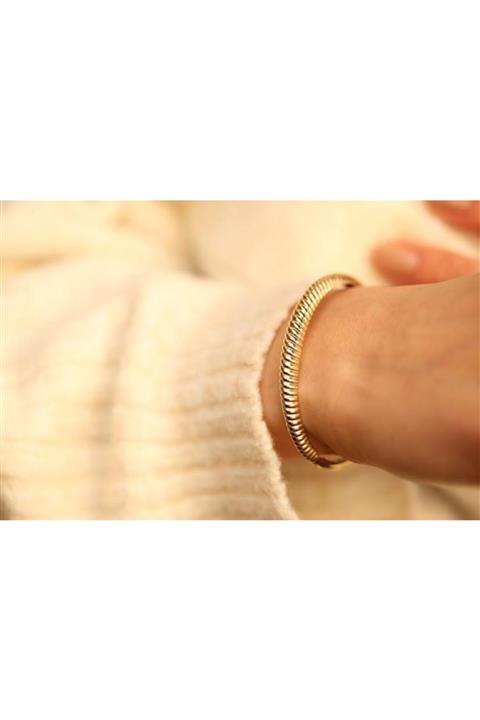 Reis Kuyumculuk Kadın Sarı Reis Mon Cher Bangle  Altın Bileklik