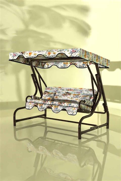 İskele AVM Paris 3 Kişilik Bahçe Salıncağı Balkon Teras Salıncak Bakır