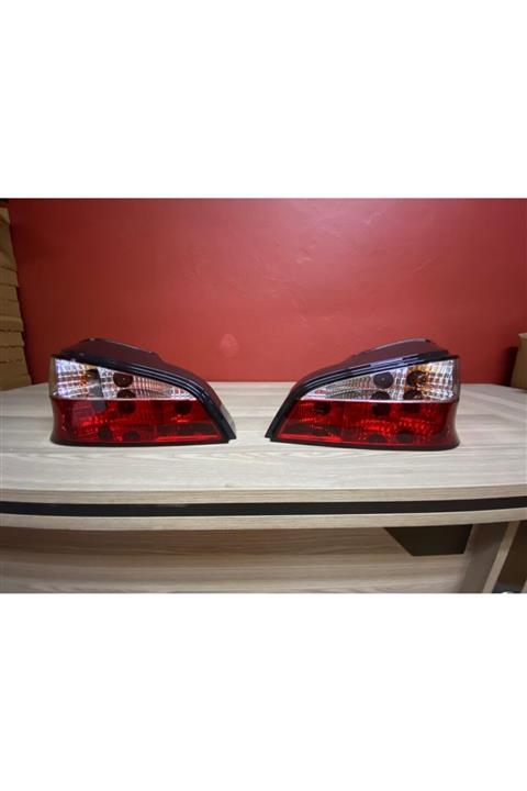 APEXİ 2003 Peugeot 106 Kırmızı Beyaz Şeffaf Stop Takımı Taiwan