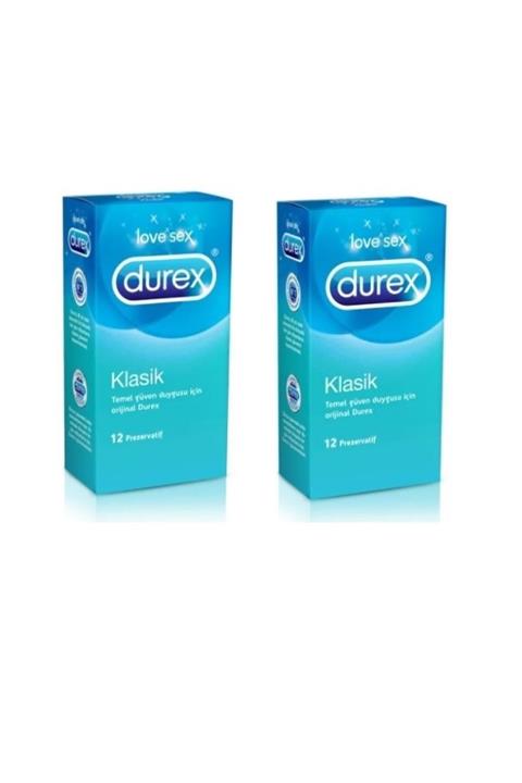Durex Klasik Prezervatif X 2 Adet 12 Adet