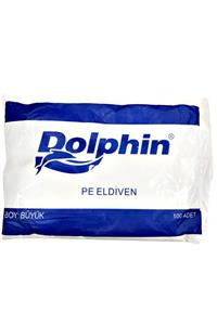 Dolphin 100lü Tek Kullanımlık Pe Eldiven Large