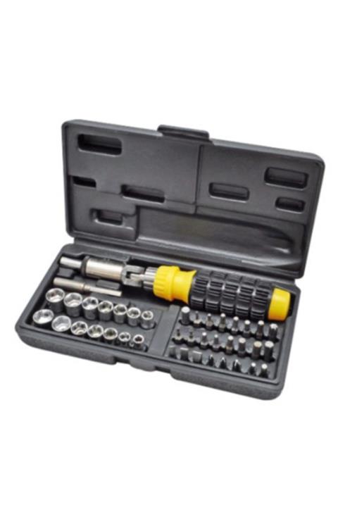 centermillennium Tornavida Lokma Set 41 Parça Çantalı Krom Çelik Uçlar Yeni Nesil Ürünler 21 X 11 Cm