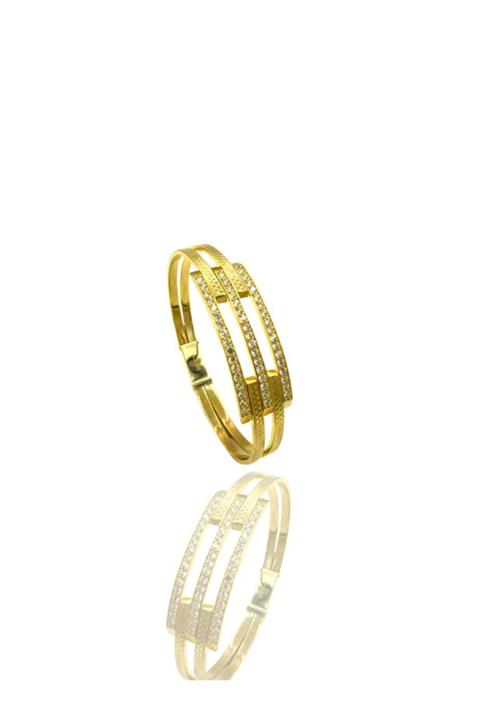 Tekin Gold Taşlı Kaburga Kelepçe