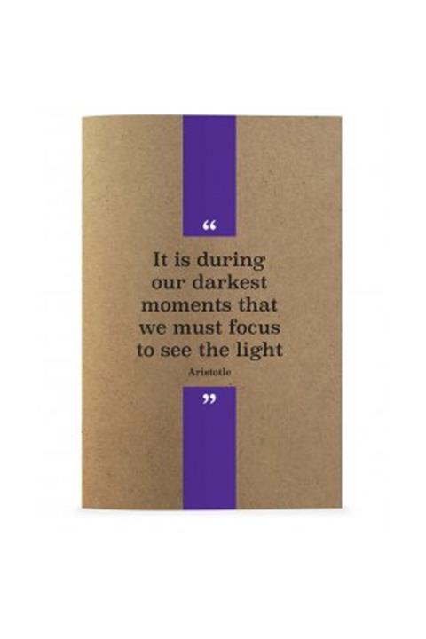 DEFFTER Quotes From Thınkers Aristotle Karton Kapak 14,8x21 Noktalı 70 Sayfa Defter 64838-2