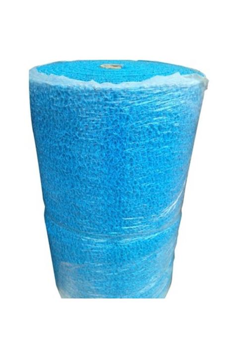 COLOURMAT Turkuaz Kaydırmaz Kaymaz Yolluk Karmaşık Halı Kıvırcık Paspas 1m x 5m (turkuaz)