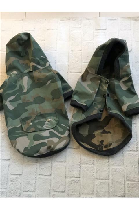 Miss Daisy Pet Boutique Kamuflaj Desenli Yağmurluk