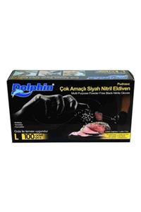Dolphin 1000 Adet, , Nitril, Siyah , Pudrasız Muayene Eldiveni