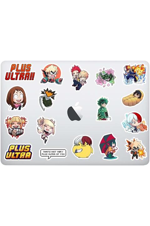 Stickir My Hero Academia Sticker Paketi 2 - 16'lı Anime Laptop Sticker Paket 2