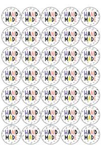 colortouch Handmade(el Yapımı) Etiket 1-sticker 4x4 Cm 70 Adet