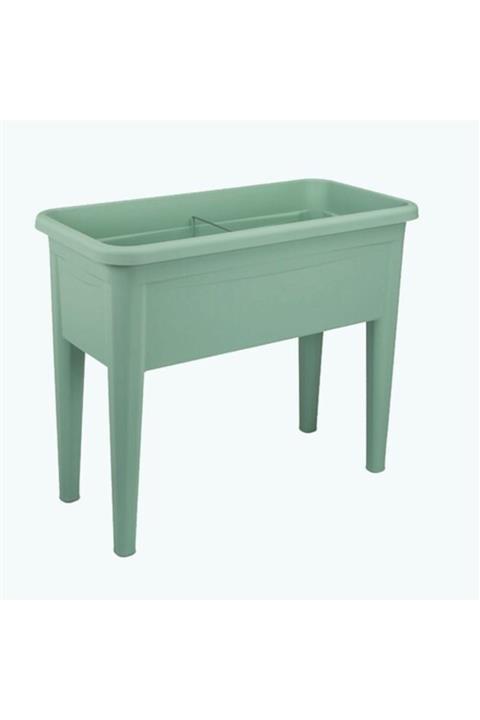 SERİNOVA Ayaklı Bahçe Çit Saksı Haki Yeşil