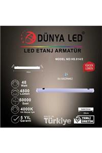 DÜNYA LED Hs.814/2 48w Led Etanj Sarkıt Armatür 4000k Ilık Beyaz Işık