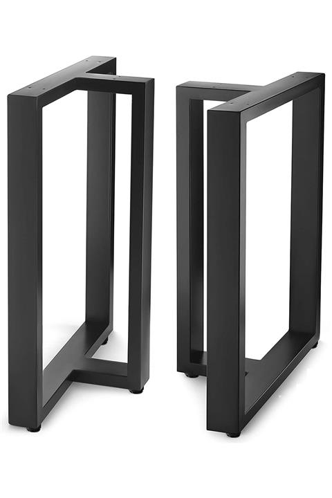 WoodVizyon T Masa Ayağı Siyah (2 Adet)