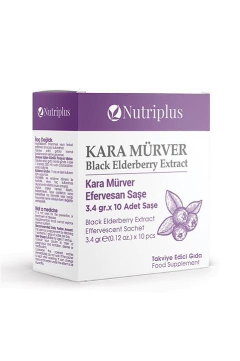 Farmasi Nutriplus Kara Mürver Ekstresi Içeren Efervesan Takviye Edici Gida 3,4 Gr X 10 Saşe