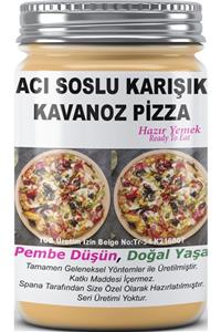 SPANA Acı Soslu Karışık Kavanoz Pizza Ev Yapımı Katkısız 330gr