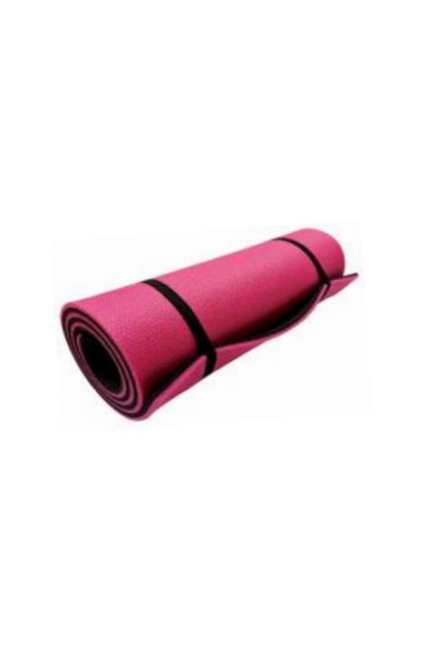MOYASHOP Pembe Siyah Yoga Minderi - Yoga Matı - Pilates - 10 Mm .