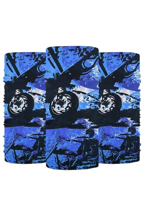 Knmaster Rebel Buff Bandana Boyunluk Maske Saç Bandı 3'lü Paket