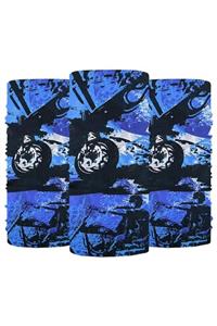 Knmaster Rebel Buff Bandana Boyunluk Maske Saç Bandı 3'lü Paket