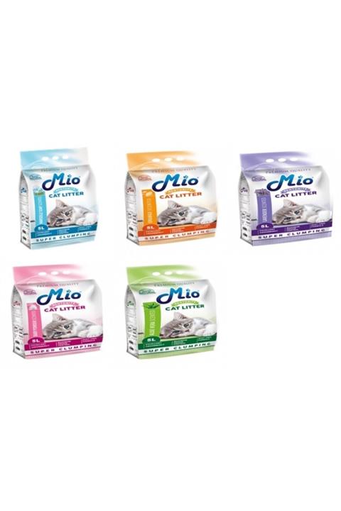 MİO 5 Lt Aloe Vera Kokulu Kalın Bentonit Kedi Kumu