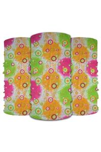 Knmaster Circle Buff Bandana Boyunluk Maske Saç Bandı 3 Lü Paket