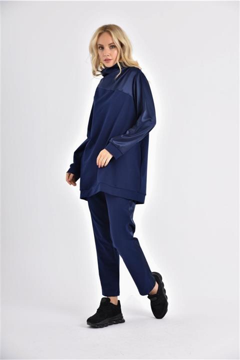 FTZ WOMEN Ftz Saten Garni Iki Ip Takım Lacivert