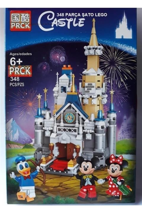 OYUNCAKSAHİLİ Mavi Mickey Mause Şato Lego Seti